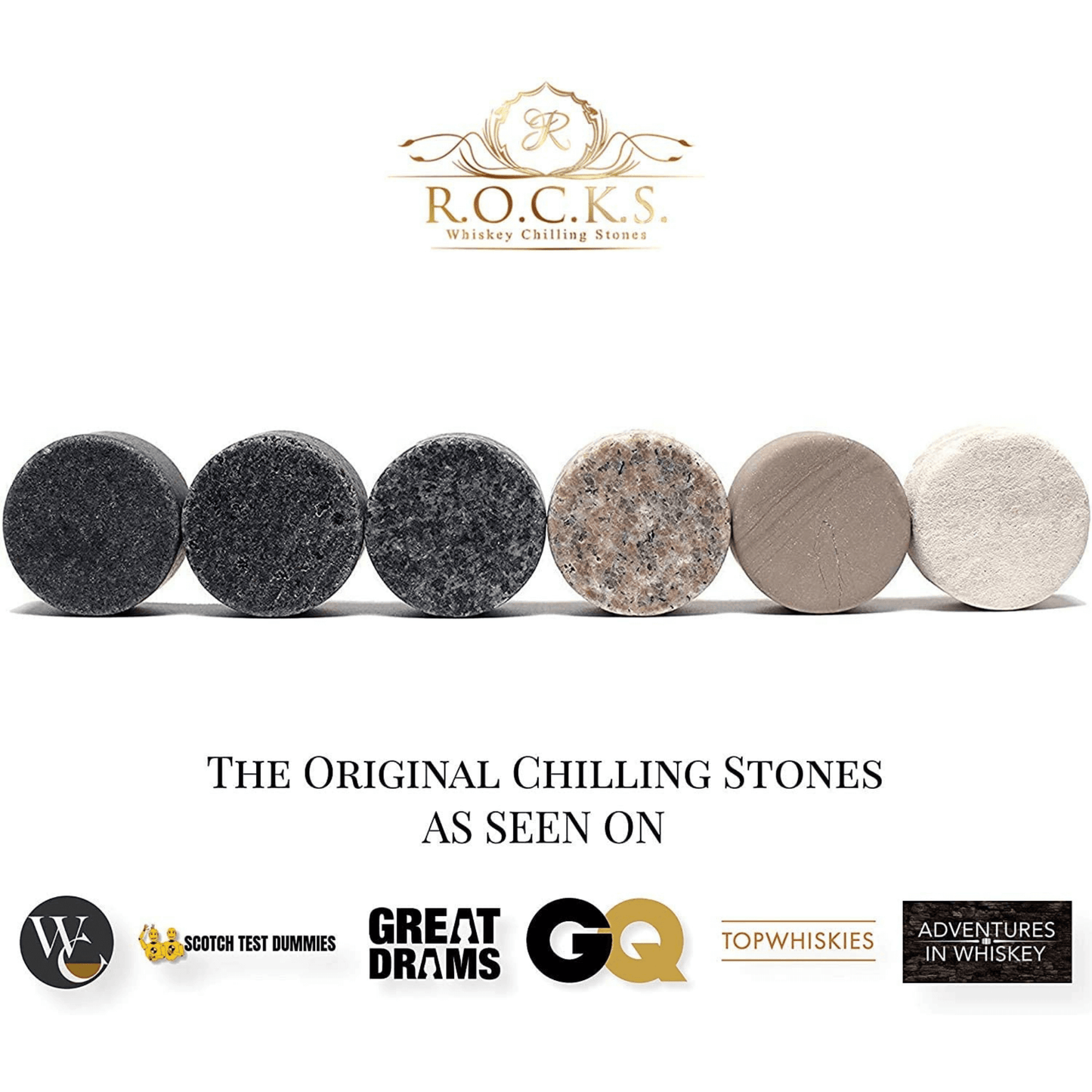 The Connoisseur Set | Premium Whiskey Stones & Glass Gift Box