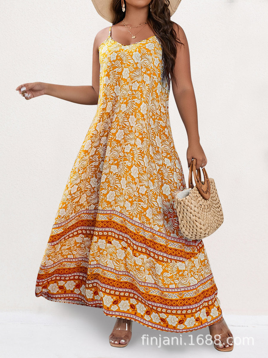 Bohemian Style Plus Size Dress for Women