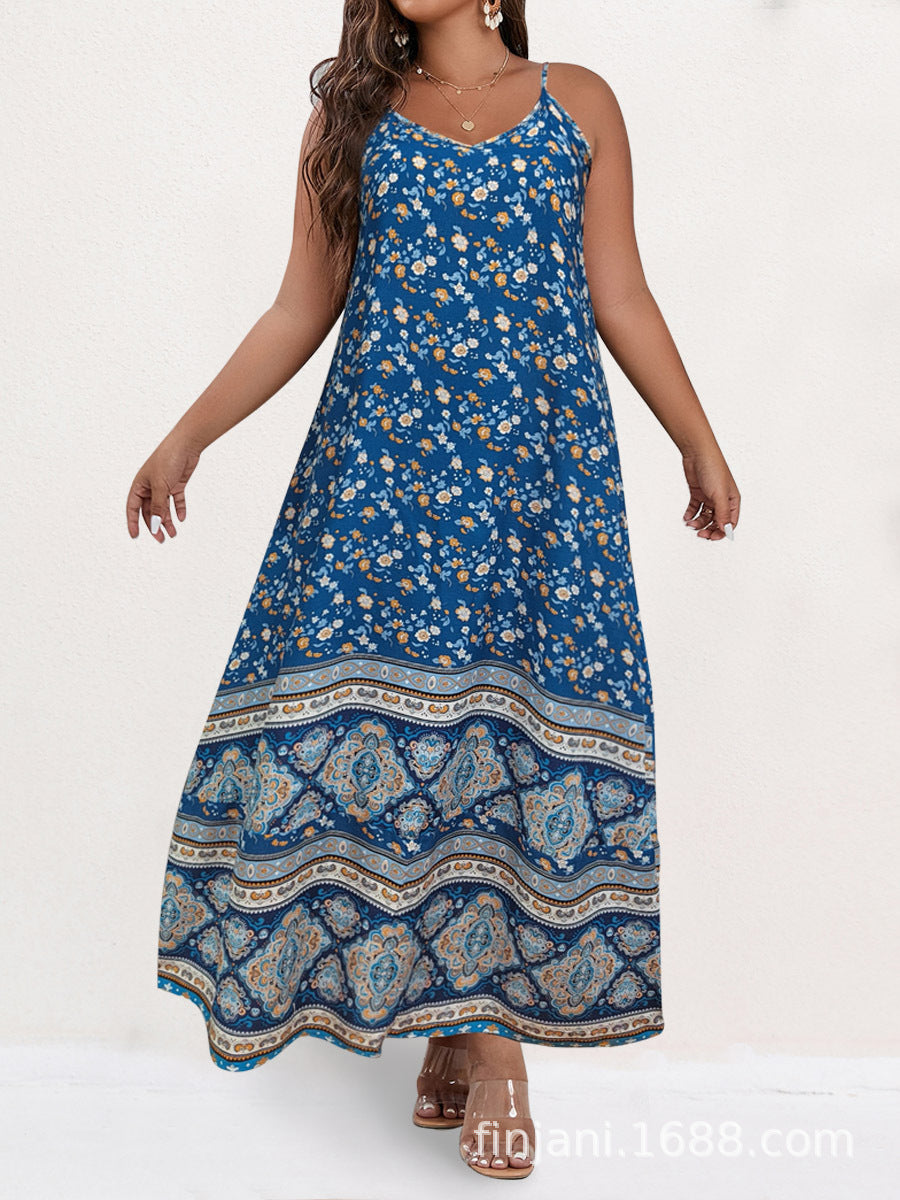 Bohemian Style Plus Size Dress for Women