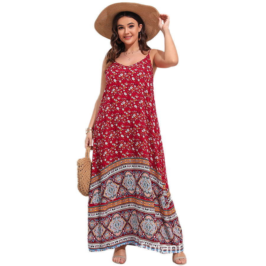 Bohemian Style Plus Size Dress for Women