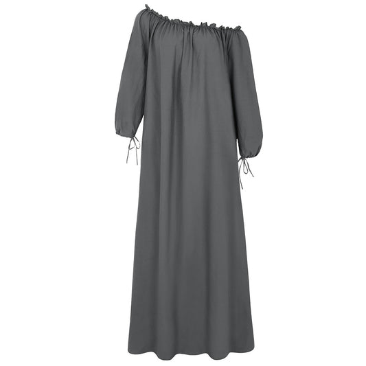 Women's Casual Plus Size Off-Shoulder Dress