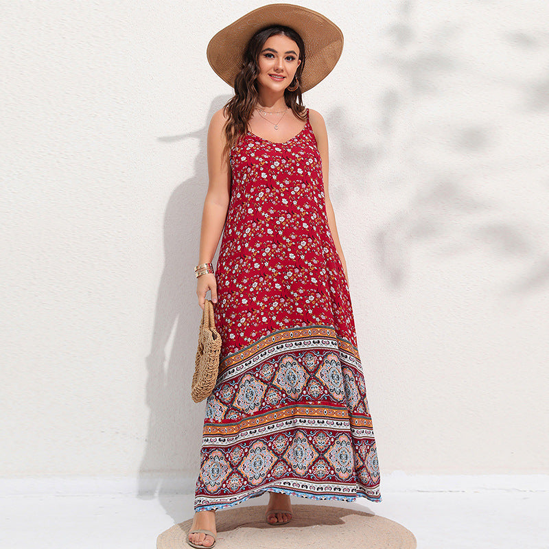 Bohemian Style Plus Size Dress for Women
