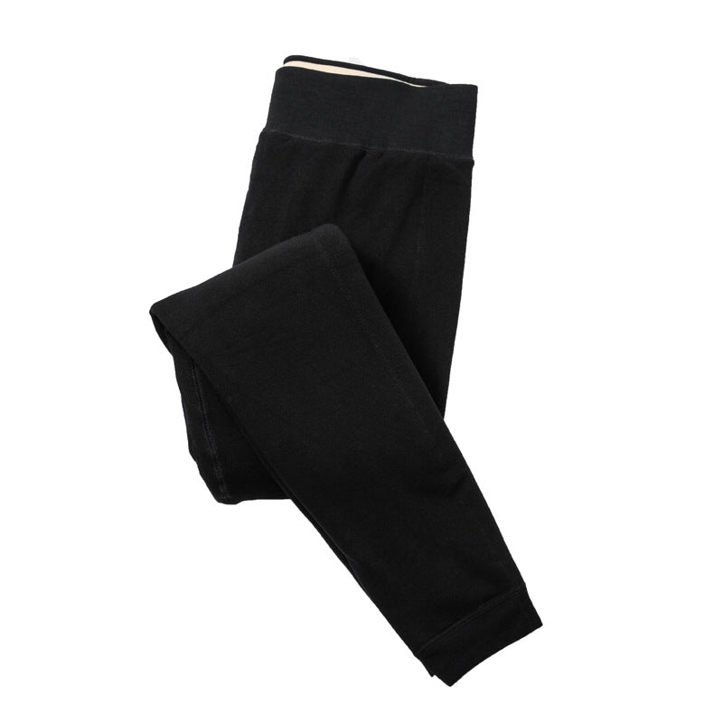 Plus Size Thickened Fleece One-Piece Leggings for Women