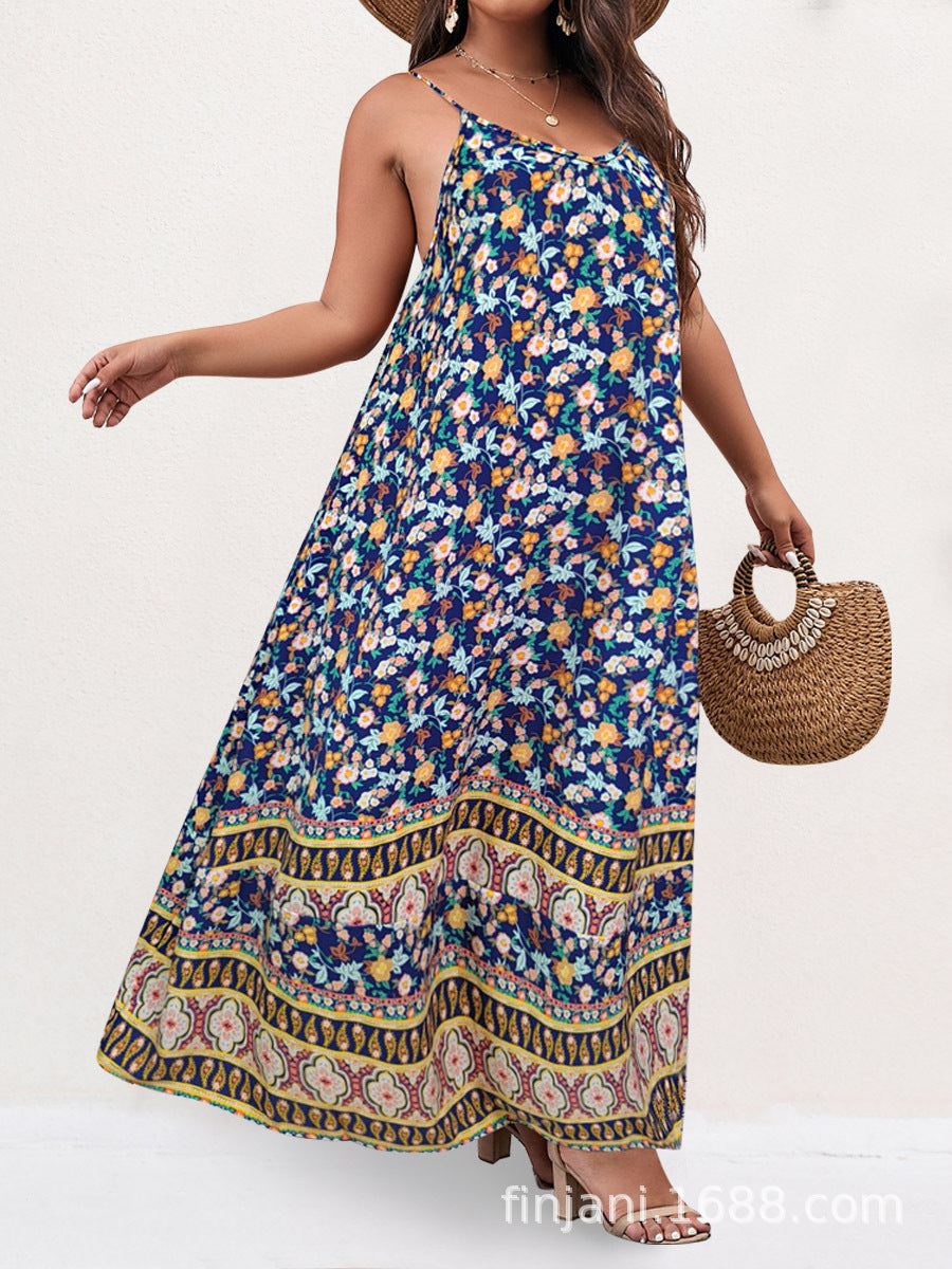 Bohemian Style Plus Size Dress for Women