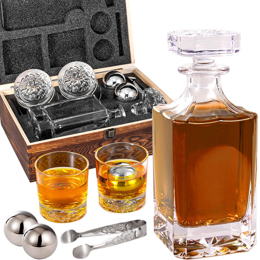 Lion Decanter Gift Set