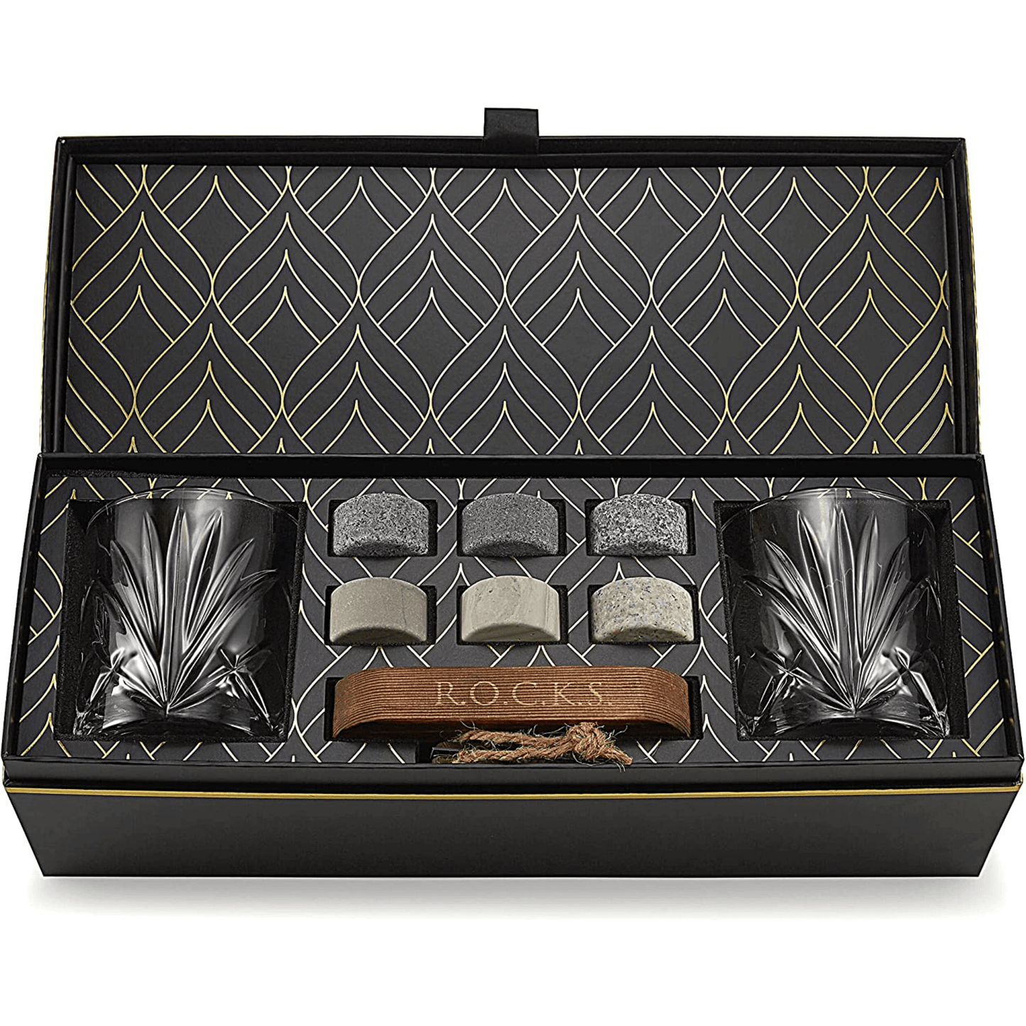 The Connoisseur Set | Premium Whiskey Stones & Glass Gift Box