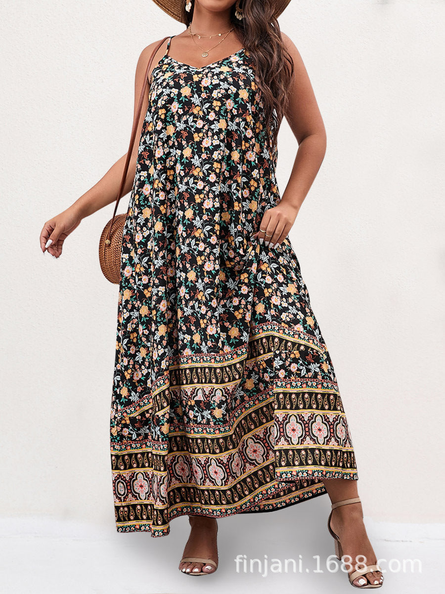 Bohemian Style Plus Size Dress for Women